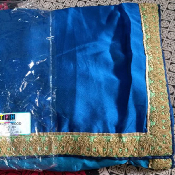 Blue Shaded Heavy Work Saree Sri Lanka
