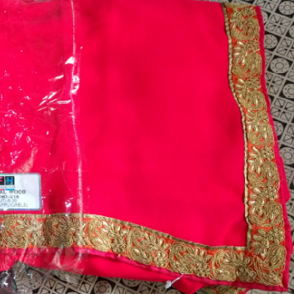 Pink And Gold Heavy Work Saree - Sri Lanka Online Saree Shopping