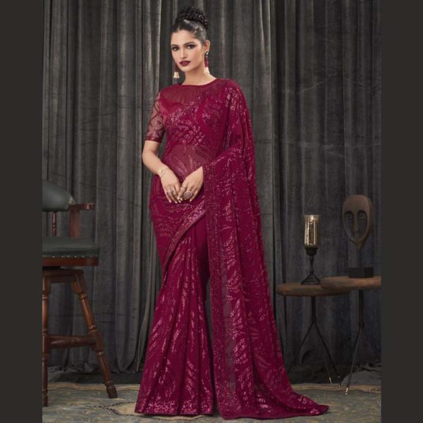 maroon #art #silk #saree #designer #sarees #collection #indiansaree #latest  #blouse #design #sari #traditional #saris #sareelook #instasaree #ootd  #online #sho…