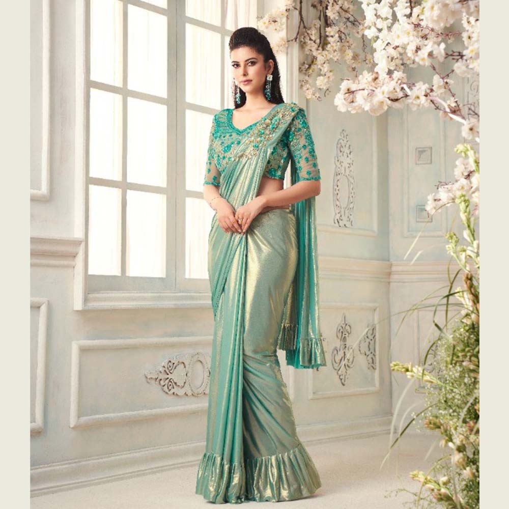 Engagement saree outlet image