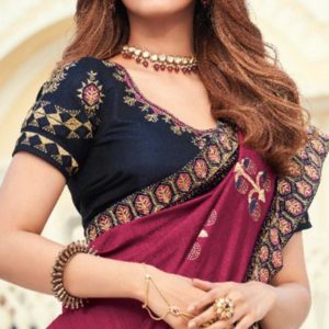 Office saree on sale jacket designs 2018