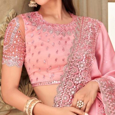 Pink Saree Jacket Design 2022 - Saree Jacket Online Shopping